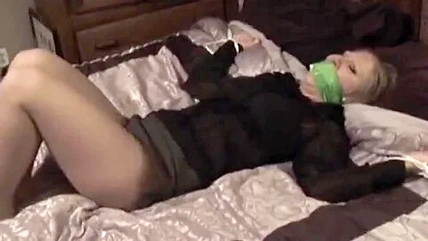 Bound, Tape-gagged, Fucked With Strapon, Butt Plugged